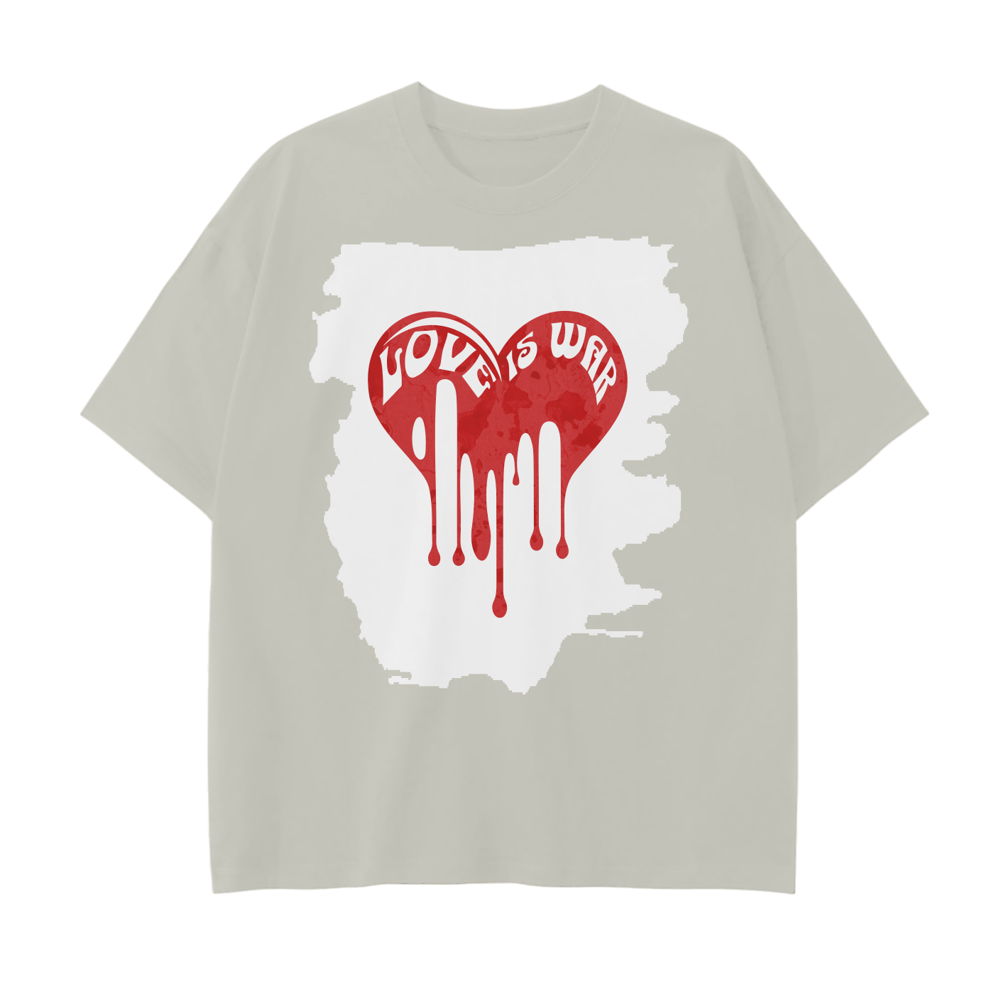 Love Is War Red Heart T-Shirt
