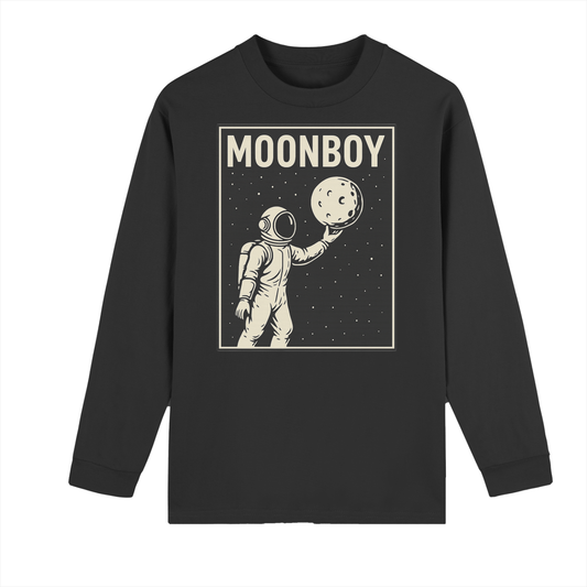 Unisex Crew Neck 270g Heavyweight 100% Cotton Drop Shoulder Long Sleeve Shirt